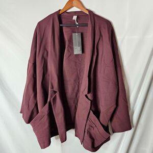 MarlaWynne Layers Ponte Knit Notched Collar Jacket USA sz 3x NWT